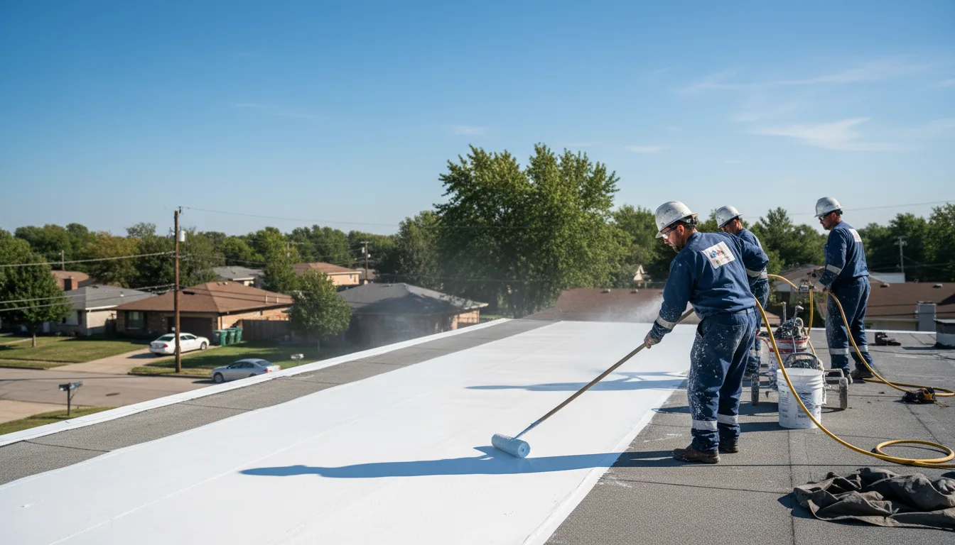 Commercial roof coating in Bourg, LA near me